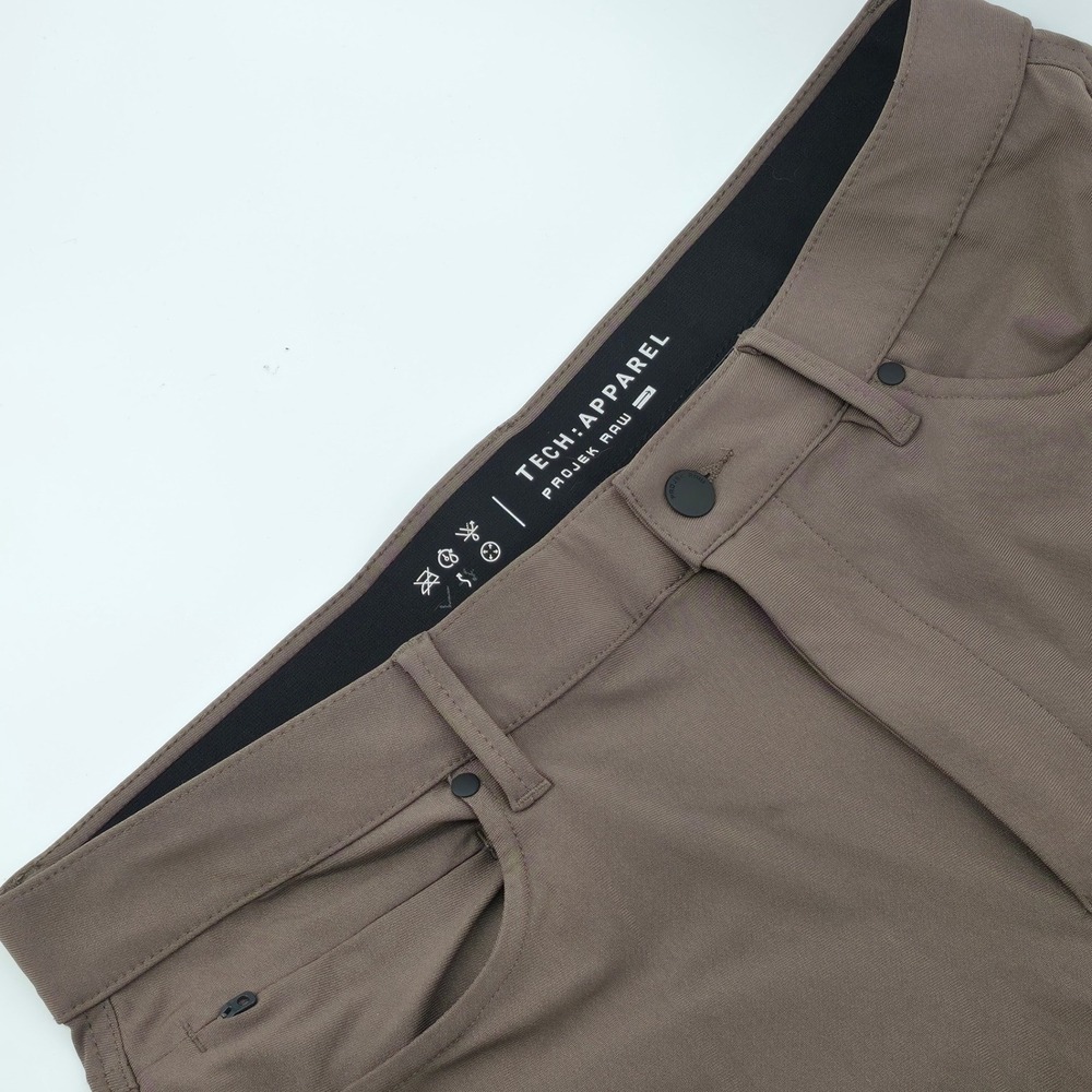 Projek Raw Tech Apparel Mens Brown Anti-Slip Waistband Pants TAS25100 Size 36